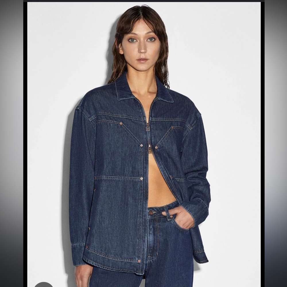 Ksubi Dark Indigo Denim Button-Down Shirt